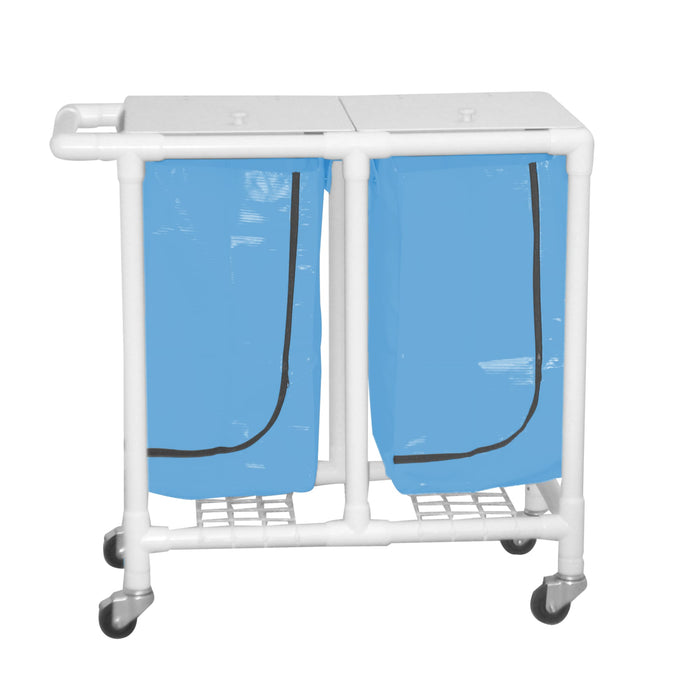 Regular Capacity Double PVC Hamper Carts