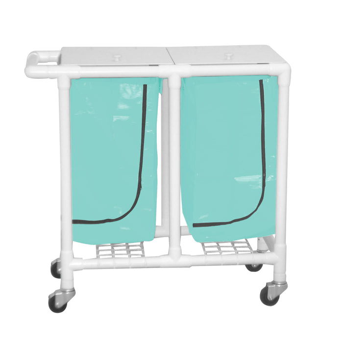 Regular Capacity Double PVC Hamper Carts