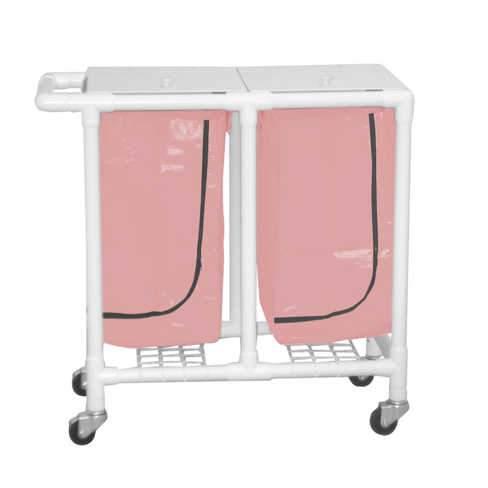 Regular Capacity Double PVC Hamper Carts