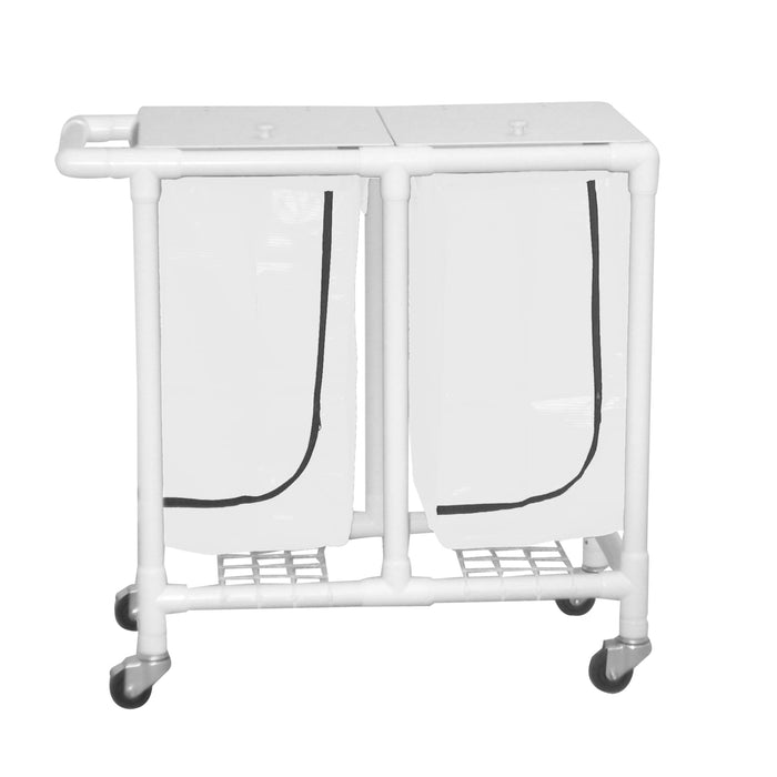 Regular Capacity Double PVC Hamper Carts