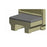 Midmark oration Footstool Pebble Gray Ea