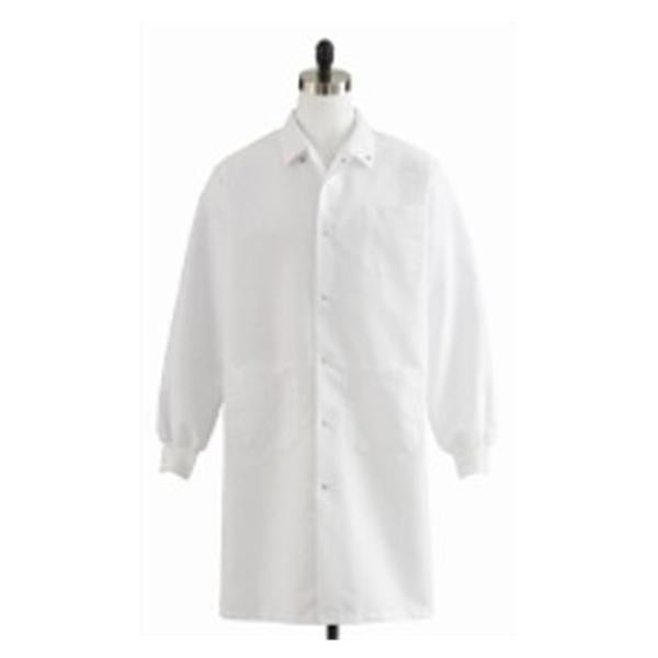 Medline Industries  Lab Coat Kn Lgnth Poly/Ctn Unsx Wht Lg 42 Ea