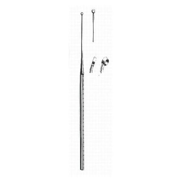 BR Surgical Curette Ear Buck #0 Angled Stainless Steel Ea