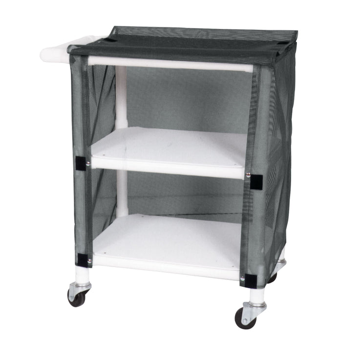 2-Shelf Linen Cart with Mesh or Vinyl Cover