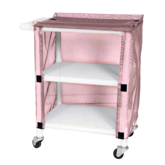 2-Shelf Linen Cart with Mesh or Vinyl Cover