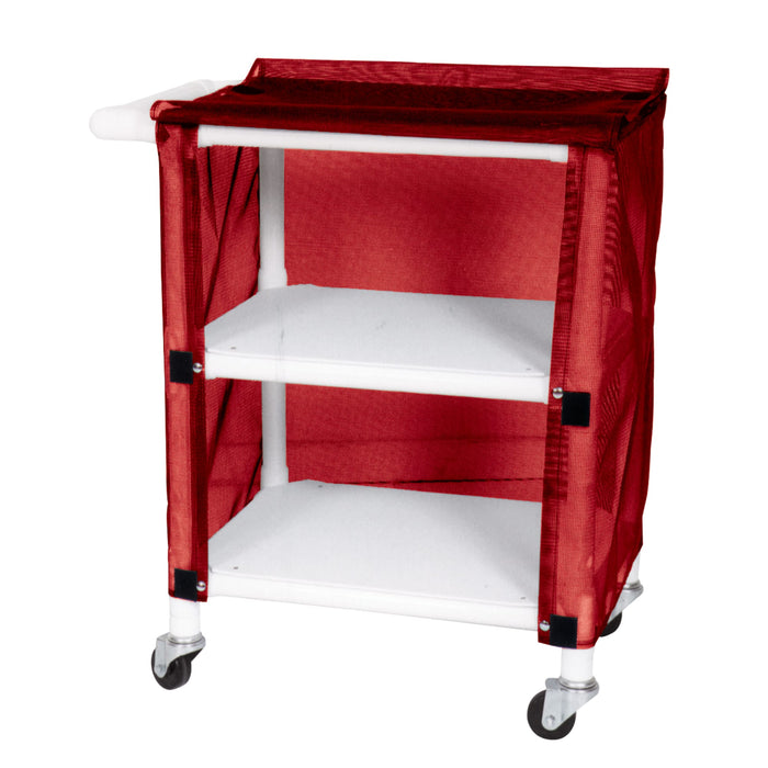 2-Shelf Linen Cart with Mesh or Vinyl Cover