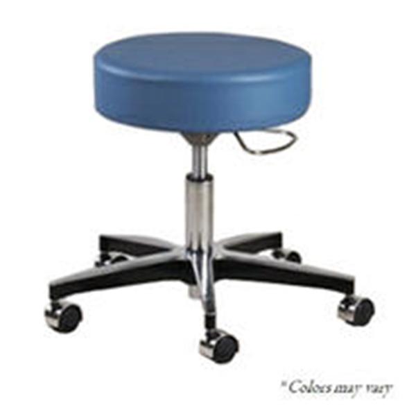 Clinton Industries Stool Exam Mid Series Purple Gray 5 Leg/Casters Backless Ea