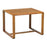 Lesro Industries Table Corner Contour 28x24-1/2x20" Medium Oak Specify Color Ea