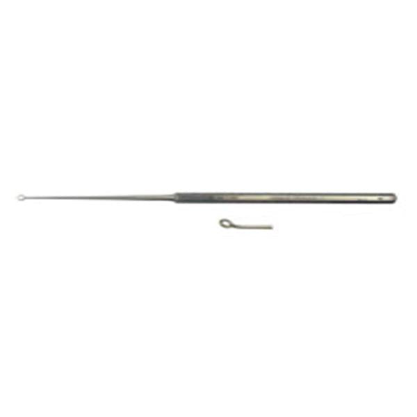 BR Surgical Curette Buck 6-1/2" #1 Blunt Tip Curved Stainless Steel Ea