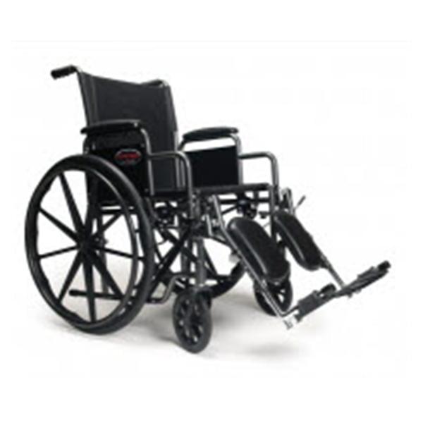 Graham-Field/Everest &Jennings Wheelchair Advantage 250lb 19-1/12 Slvr Vn Dsk Arm Ftrst Ea