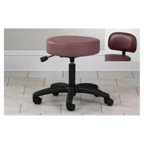 Clinton Industries Stool Exam Value Series Allspice 5 Leg/Casters Backrest Ea