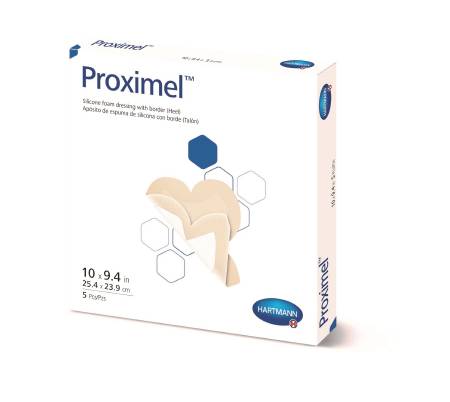 Proximel Silicone Dressing with Border Heel