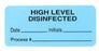 Disinfection Labels