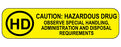 Healthcare Log HD Caution: Hazardous Drug Labels - LABEL, HAZARDOUS, DRUG - 18595