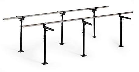 Hausmann Floor Mounted Parallel Bars - Parallel Bars, Floor Mounted, 600 lb. Capacity - 1388