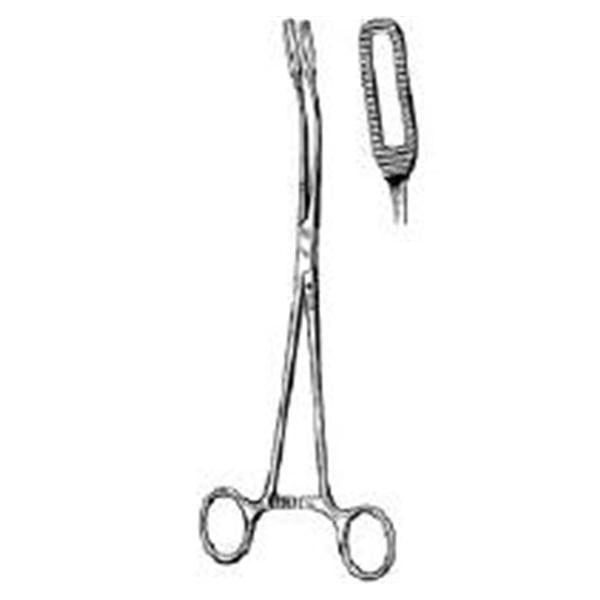 BR Surgical Forcep Tissue Javerts 9-1/2" Curved Stainless Steel Ea