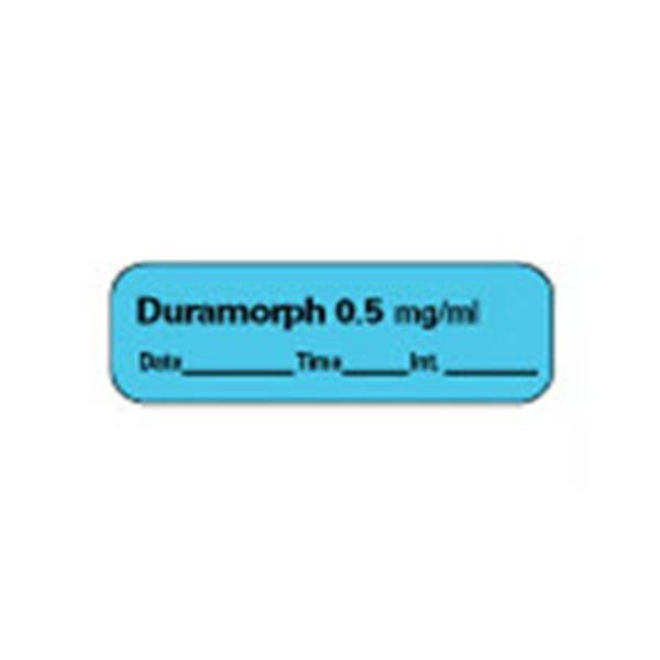 TimeMed a Div of PDC Label Duramorph 0.5mg/mL Anesthesia Blue 600/Rl