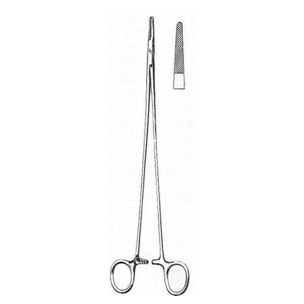 BR Surgical Holder Needle Debakey 7" Serrated Jaw Straight TC Ea