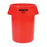 Rubbermaid Container Utility Brute Plastic 32gal Open Top Red 6/Ca