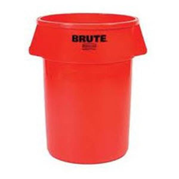 Rubbermaid Container Utility Brute Plastic 32gal Open Top Red 6/Ca