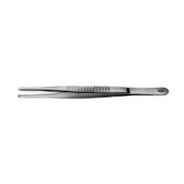 Aesculap  Forcep Tissue 8" Straight 3x4 Teeth Stainless Steel Ea