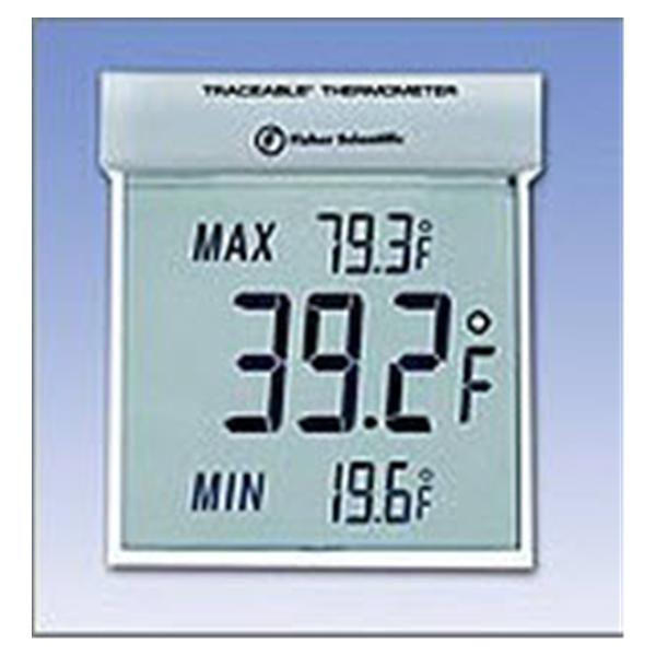 Control Company Thermometer Cold Traceable -25 to +70Â°C Big Digit See-Thru LCD Ea