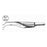 BR Surgical Forcep Troutman-Colibri Iris 2-3/4" 0.12mm Tip 1x2 Teeth SS Ea