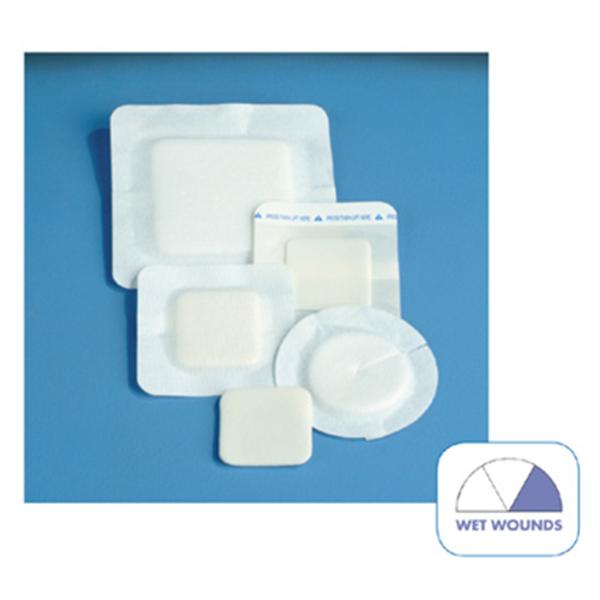 Deroyal Industries  Bandage Padding Polyderm Plus PU Fm 4x4" NAdh White LF 50/Ca