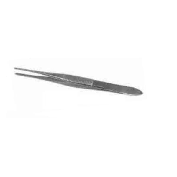 Centurion Medical Products Forcep Tissue Iris 4-1/4" Straight 1x2 Teeth SS Disposable 20/Ca