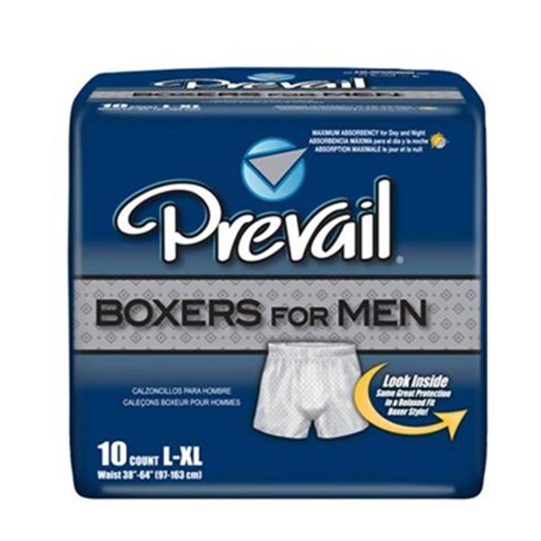 First Quality Products Boxers Prevail Adlt M Lg/XL 38-64 Max Odr Grd Diamond Print 40/Ca