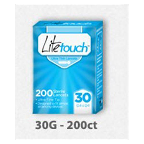 Medicore Medical Supply Lancet LiteTouch 30g Blue Incision Device 200/Bx, 24 BX/CA (202TK)