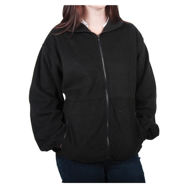 Ultraclub Jacket Warm-Up Fleece 100% Polyester Womens Navy 2XL 2 Pockets Ea