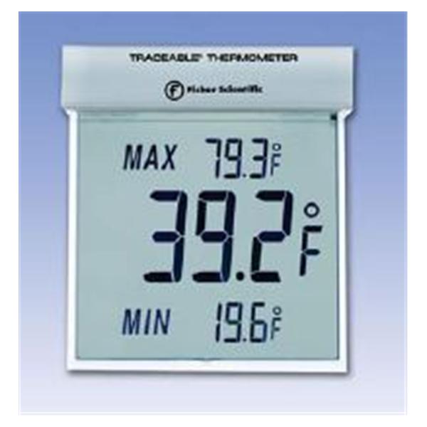 Fisher Scientific  Thermometer Room Traceable -13 to 158Â°F LCD Digital Ea