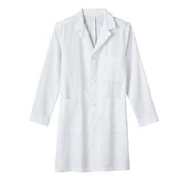 White Swan Uniform Lab Coat 100% Cotton Twill META Mens White Large 44 in Ea