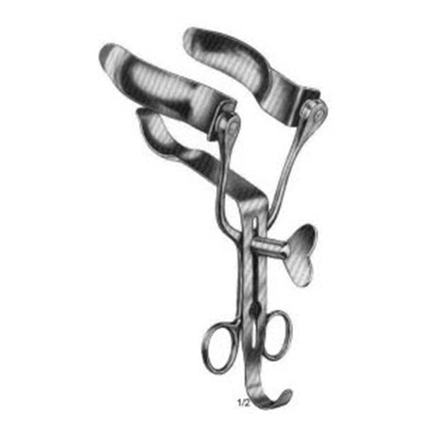 BR Surgical Center Blade Rectal Speculum Alan Parks Stainless Steel Ea