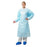 Poly Conversions Gown Lab Large Blue 15/Pk