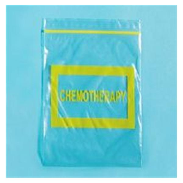 Health Care Logistics Bag Message 6x8" Single Track Zipper Clear/Yellow 100/Pk