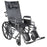 Drive Medical Silver Sport Reclining Wheelchair 28" W x 50" H with Swing-Away Elevating Leg Rest