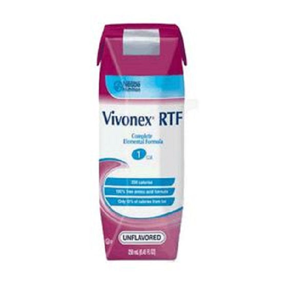 Nestle Healthcare Nutrition Vivonex RTF Elemental Diet ready-to-feed Unflavored Liquid 250mL Can