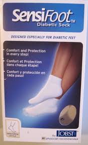 Jobst Sensifoot Diabetic Sock 8-15 mmHg Knee High Mild Compression Socks