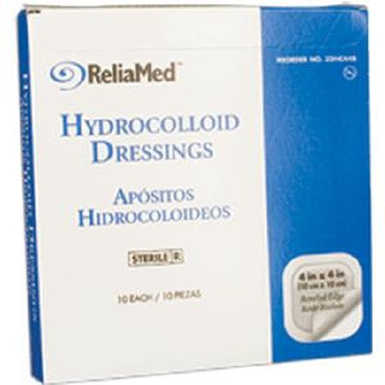 Cardinal Health Essentials Sterile Hydrocolloid Dressing with Film Back and Beveled Edge