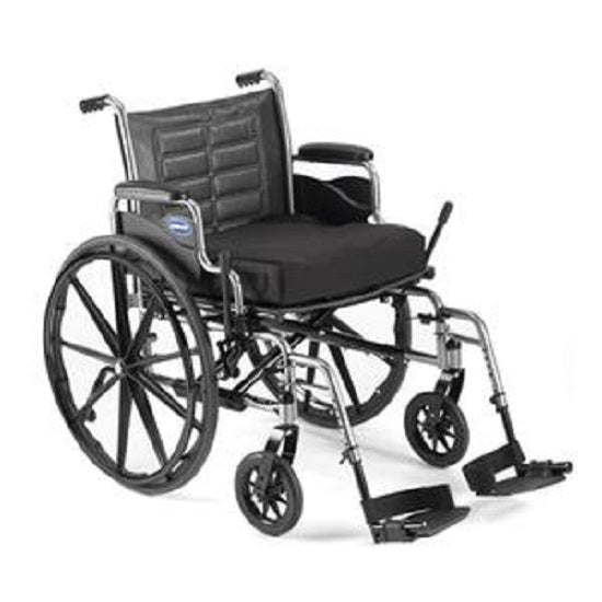 Invacare Tracer IV 24" Silver Vein Patient Wheelchair