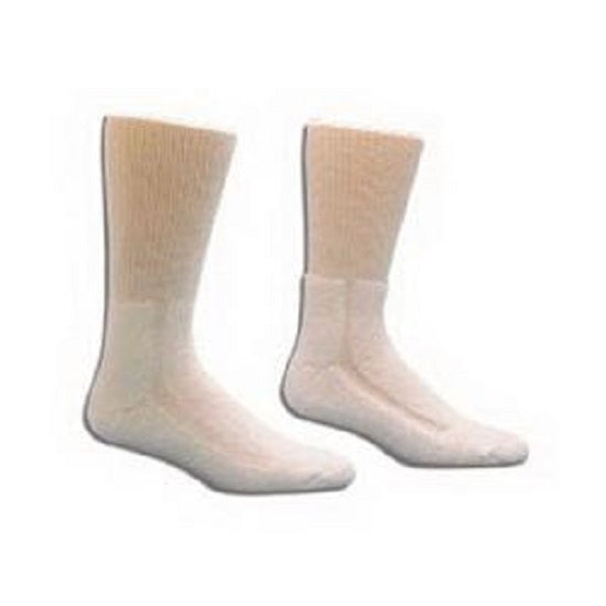 HealthDri Foot-Friendly Diabetic Acrylic Socks- White