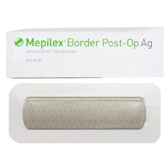 Molnlycke Mepilex Border Post Op Ag Foam Dressing