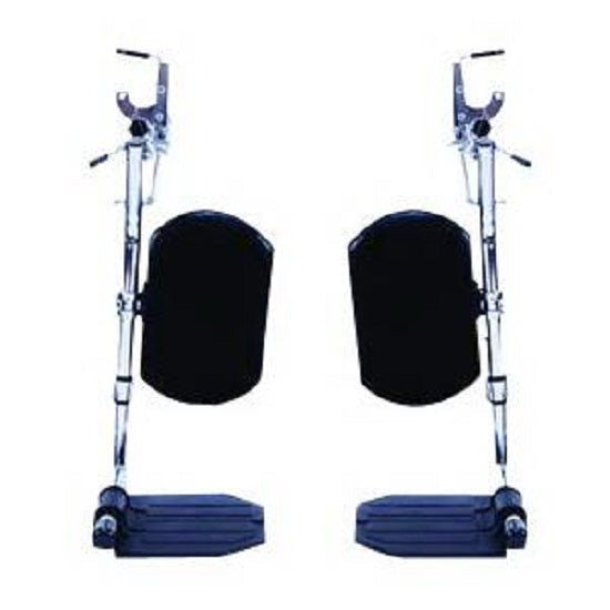 Invacare Hemi Elevating Leg Rests with Heel Loop Footplates