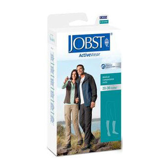 Jobst Unisex ActiveWear Knee-High Closed Toe 20-30mmHg Firm Compression Socks 