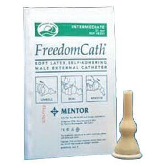 Coloplast Freedom Cath Latex Self Adhering Male External Catheter with Kink-Resistant Nozzle