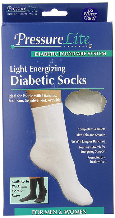 Jobst Pressure Lite Light Energizing Diabetic Crew Socks