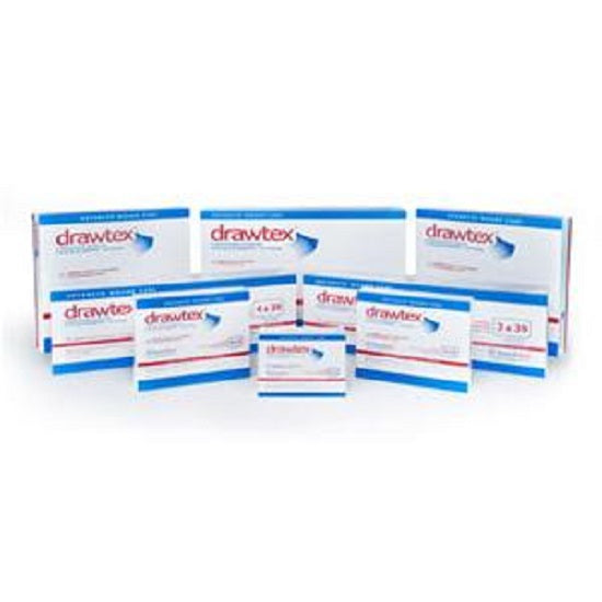 Drawtex Hydroconductive Wound Dressing 8" x 8" With LevaFiber Technology