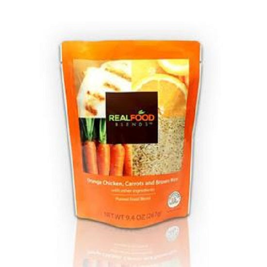 Real Food Blends Orange Chicken, Carrots and Brown Rice Blenderized Meal